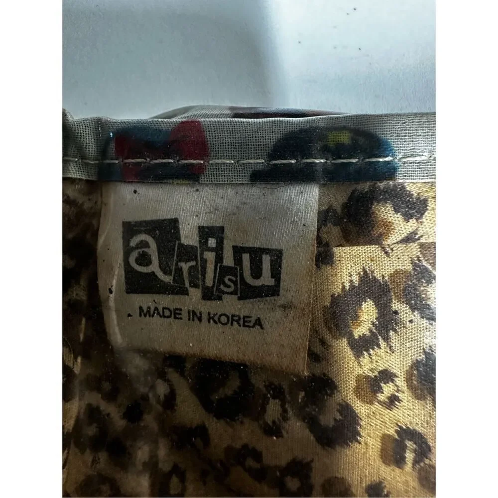 Rare Arisu Cosmetics Toiletries Fold Bag Gray